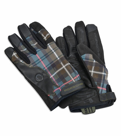 Porsche Assembly Gloves in Dress Mackenzie Green Tartan