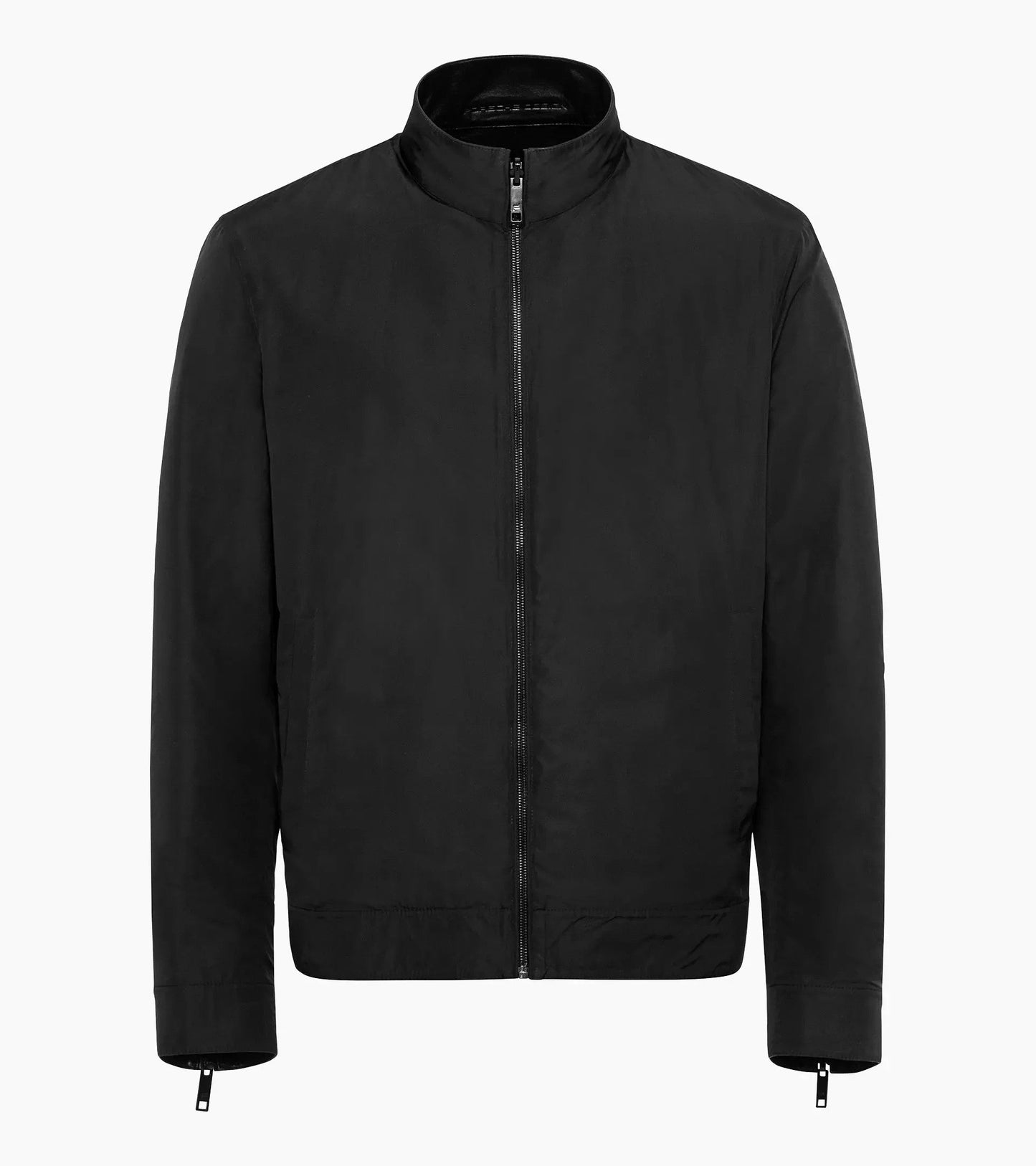 Athleisure reverse leather jacket